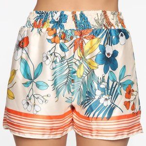Fashion Nova - Tropical Satin Shorts (Multi-Color)